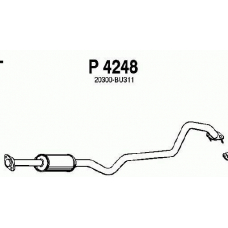 P4248 FENNO Средний глушитель выхлопных газов