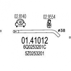 01.41012 MTS Труба выхлопного газа