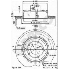 BS 8299 BRECO Тормозной диск