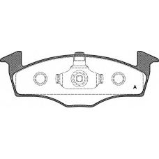 BPA0609.10 OPEN PARTS Комплект тормозных колодок, дисковый тормоз