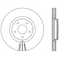 BDR2550.20 OPEN PARTS Тормозной диск