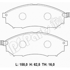 IBD-1169 IPS Parts Комплект тормозных колодок, дисковый тормоз