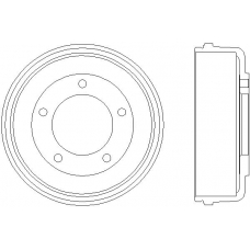 MBD057 MINTEX Тормозной барабан