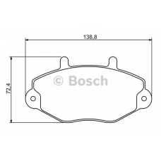 0 986 494 289 BOSCH Комплект тормозных колодок, дисковый тормоз