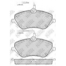 PN0470W NiBK Комплект тормозных колодок, дисковый тормоз