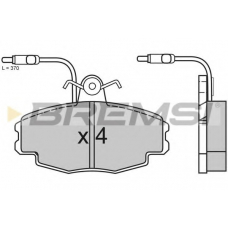 BP2528 BREMSI Комплект тормозных колодок, дисковый тормоз