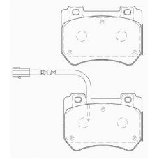 FD7410A NECTO Комплект тормозных колодок, дисковый тормоз