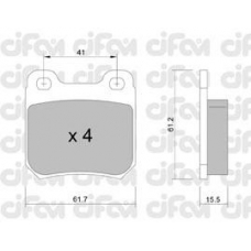 822-276-0 CIFAM Комплект тормозных колодок, дисковый тормоз