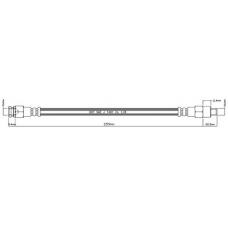 VBH307 MOTAQUIP Тормозной шланг