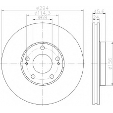 8DD 355 111-561 HELLA Тормозной диск