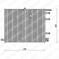 TSP0225070 DELPHI Конденсатор, кондиционер