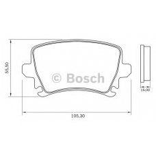 0 986 BB0 939 BOSCH Комплект тормозных колодок, дисковый тормоз