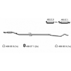 011440 ERNST Труба выхлопного газа