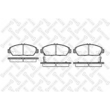 417 002B-SX STELLOX Комплект тормозных колодок, дисковый тормоз