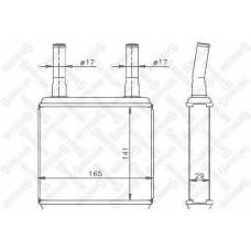 10-35113-SX STELLOX Теплообменник, отопление салона