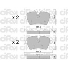 822-768-0 CIFAM Комплект тормозных колодок, дисковый тормоз