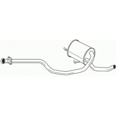 45449 SIGAM Средний глушитель выхлопных газов