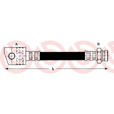 T 34 002 BREMBO Тормозной шланг