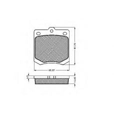 32603 SPIDAN Комплект тормозных колодок, дисковый тормоз