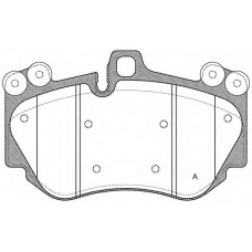 BPA1140.00 OPEN PARTS Комплект тормозных колодок, дисковый тормоз