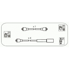 JP326 JANMOR Комплект проводов зажигания
