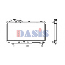210071N AKS DASIS Радиатор, охлаждение двигателя