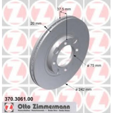 370.3061.00 ZIMMERMANN Тормозной диск