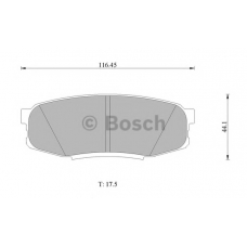 0 986 AB1 494 BOSCH Комплект тормозных колодок, дисковый тормоз