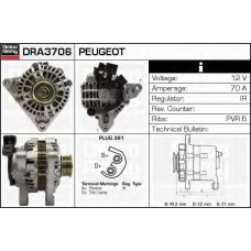 DRA3706 DELCO REMY Генератор