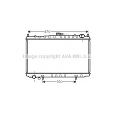DN2318 AVA Радиатор, охлаждение двигателя