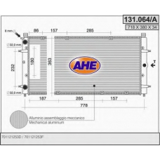 131.064/A AHE Радиатор, охлаждение двигателя