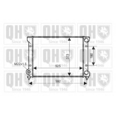 QER2350 QUINTON HAZELL Радиатор, охлаждение двигателя