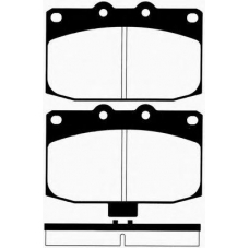 J PA-394AF JAPANPARTS Комплект тормозных колодок, дисковый тормоз