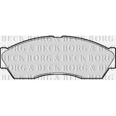 BBP2118 BORG & BECK Комплект тормозных колодок, дисковый тормоз