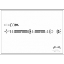 19032587 CORTECO Тормозной шланг
