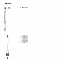 600/221 BREMI Комплект проводов зажигания