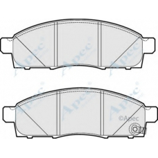 PAD1780 APEC Комплект тормозных колодок, дисковый тормоз