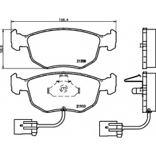 8DB 355 007-991 HELLA PAGID Комплект тормозных колодок, дисковый тормоз