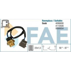 36730 FAE Термовыключатель, вентилятор радиатора