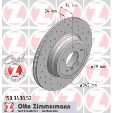 150.3438.52 ZIMMERMANN Тормозной диск