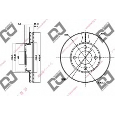 BD1581 DJ PARTS Тормозной диск