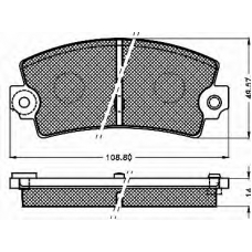 10439 BSF Комплект тормозных колодок, дисковый тормоз