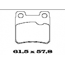 BL1243A1 FTE Комплект тормозных колодок, дисковый тормоз