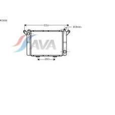 RT2018 AVA Радиатор, охлаждение двигателя