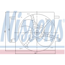 85027 NISSENS Вентилятор, охлаждение двигателя