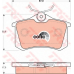 GDB1504 TRW Комплект тормозных колодок, дисковый тормоз