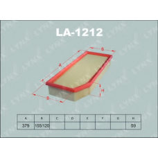 LA-1212 LYNX Фильтр воздушный