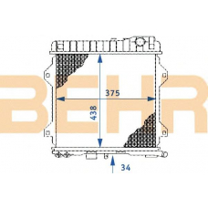 2108426 BEHR Radiator