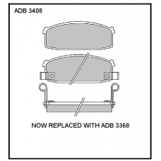 ADB3408 Allied Nippon Тормозные колодки