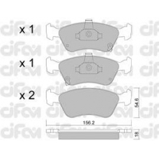 822-287-0 CIFAM Комплект тормозных колодок, дисковый тормоз
